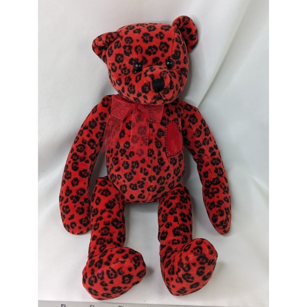 Gund Wild Thing Bear Plush Red Black 12 Inch 14005 Stuffed Animal Toy